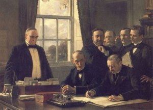 Signing of the Peace Protocol Between Spain and the United States, August 12, 1898-