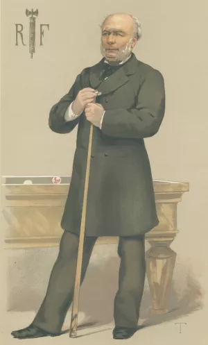 Sport, Miscellaneous Billiards; 'The French Republic', M. Jules Grevy, July 12, 1879 by Theobald Chartran Oil Painting