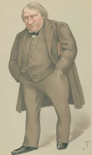 Vanity Fair; Literary; 'La Vie De Jesus', Joseph Ernest Renan, February 22, 1879 by Theobald Chartran Oil Painting