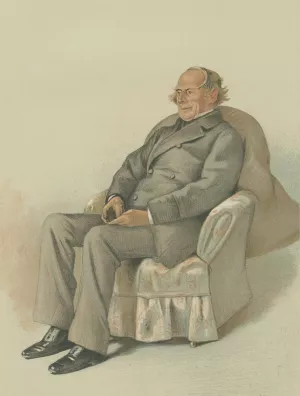 Vanity Fair; Literary; 'Waterloo', General The Earl of Albemarle, July 4, 1883 by Theobald Chartran Oil Painting