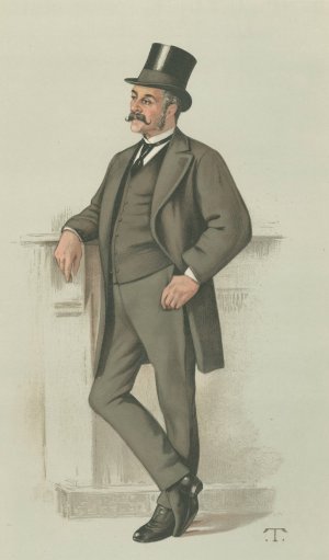 Vanity Fair; Military and Navy; 'A Crimean Hero', Major-General Edwyn Sherard Burnaby, March 10, 1883 by Theobald Chartran Oil Painting