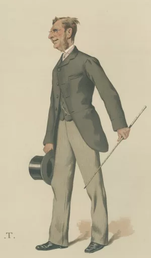 Vanity Fair; Military and Navy; 'A Jingo', Vice Admiral Sir John Commerell, December 24, 1881 by Theobald Chartran Oil Painting