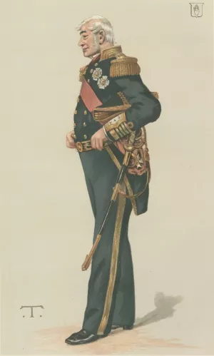 Vanity Fair; Military and Navy; 'Admiral of the Fleet', Sir Alexander Milne, July 29, 1882 by Theobald Chartran Oil Painting