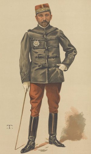 Vanity Fair; Military and Navy; 'La Revanche', General Georges Boulanger, March 12, 1887 by Theobald Chartran Oil Painting