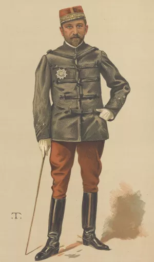 Vanity Fair; Military and Navy; 'La Revanche', General Georges Boulanger, March 12, 1887 by Theobald Chartran Oil Painting