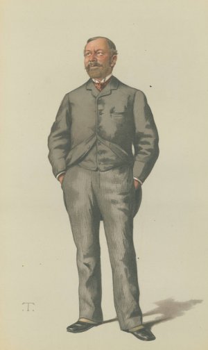 Vanity Fair; Politicians; 'Brighton', Mr. William Thackerey Marriot, March 24, 1833 by Theobald Chartran Oil Painting