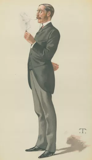 Vanity Fair; Politicians; 'The Vatican', Mr. George Errington, April 1, 1882 by Theobald Chartran Oil Painting