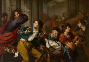 Christ Driving the Money-changers from the Temple by Theodoor Rombouts Oil Painting