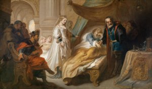 Antiochus and Stratonice by Theodoor Van Thulden Oil Painting