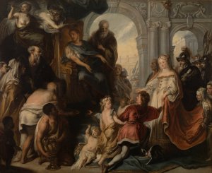 The Continence of Scipio Africanus by Theodoor Van Thulden Oil Painting