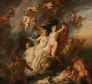 Triumph of Galatea by Theodoor Van Thulden Oil Painting
