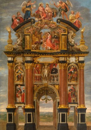 Triumphal Arch of Philip IV of Spain by Theodoor Van Thulden Oil Painting