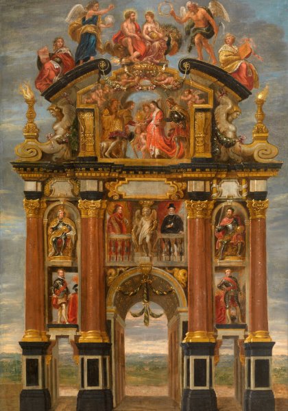 Main Product Photo of Triumphal Arch of Philip IV of Spain Painting by Theodoor Van Thulden
