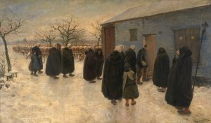 The Wake by Theodoor Verstraete Oil Painting
