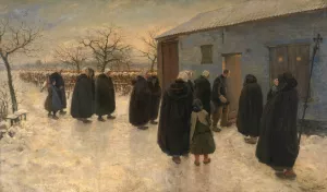 The Wake by Theodoor Verstraete Oil Painting