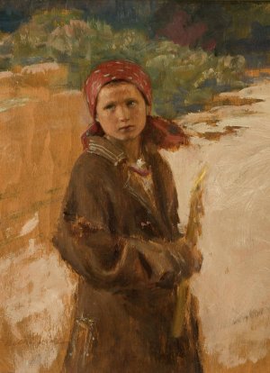 For the Candlemas by Teodor Axentowicz Oil Painting