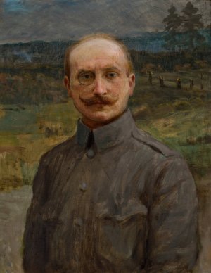 Portrait of Dr Adolf Sternschuss by Teodor Axentowicz Oil Painting