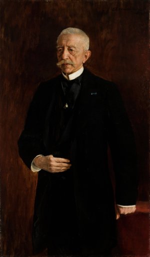 Portrait of Wiktor Oslawski by Teodor Axentowicz Oil Painting
