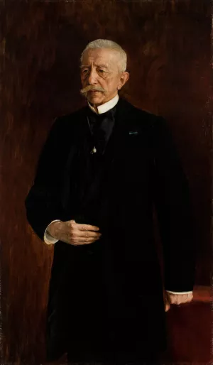 Portrait of Wiktor Oslawski by Teodor Axentowicz Oil Painting