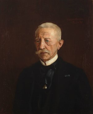 Portrait of Wiktor Oslawski by Teodor Axentowicz Oil Painting