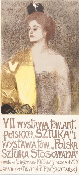 VII Wystawa Towarzystwa Artystow Polskich 'Sztuka' by Teodor Axentowicz Oil Painting