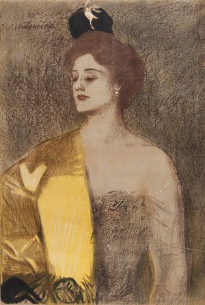 VII Wystawa Towarzystwa Artystow Polskich 'Sztuka' by Teodor Axentowicz Oil Painting