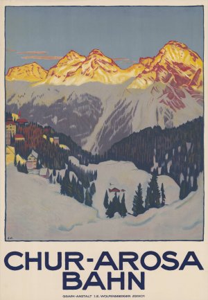 Chur-Arosa Bahn by Theodor Barth Oil Painting