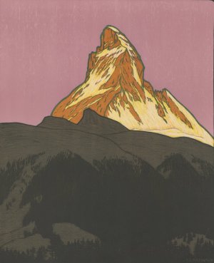 Zermatt, Matterhorn 4505m Schweiz by Theodor Barth Oil Painting
