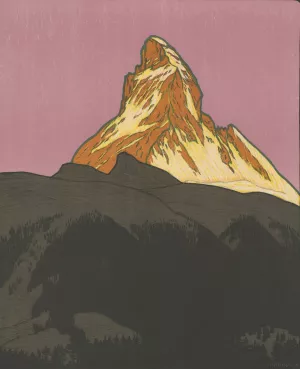 Zermatt, Matterhorn 4505m Schweiz by Theodor Barth Oil Painting