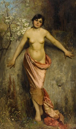 Blossoms by Theodor Matthei Oil Painting