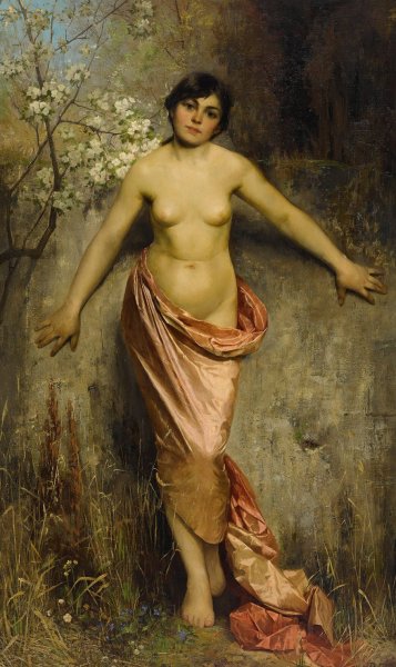 Main Product Photo of Blossoms  Painting by Theodor Matthei