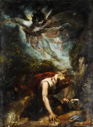 The Treasure-seeker by Theodor Matthias Von Holst Oil Painting