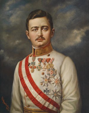 Kaiser Karl I von Osterreich by Theodor Mayerhofer Oil Painting