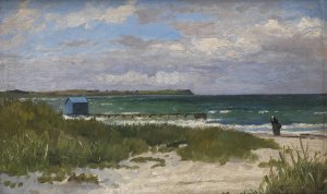 Isola del Liri, Italy. Overcast Day by Theodor Philipsen Oil Painting