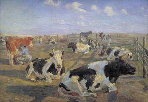The Milking Place at Meilgard by Theodor Philipsen Oil Painting