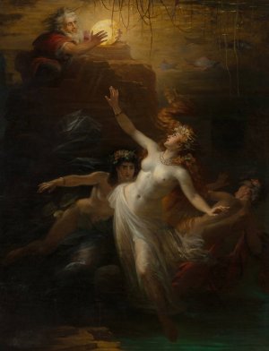 Das Rheingold by Theodor Pixis Oil Painting