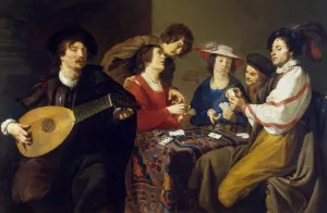 Card Game painting by Theodor Rombouts