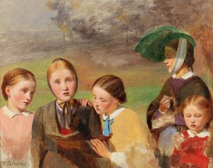 The Easter Promenade by Theodor Schuz Oil Painting
