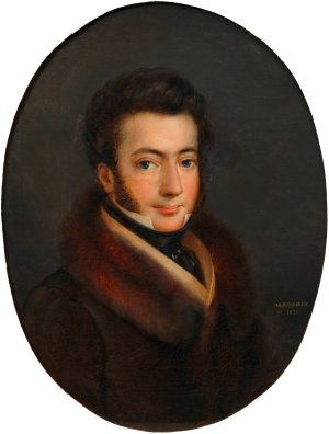 Herrenbildnis by Theodore Alconiere Oil Painting