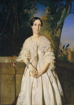 Comtesse de La Tour-Maubourg by Theodore Chasseriau Oil Painting