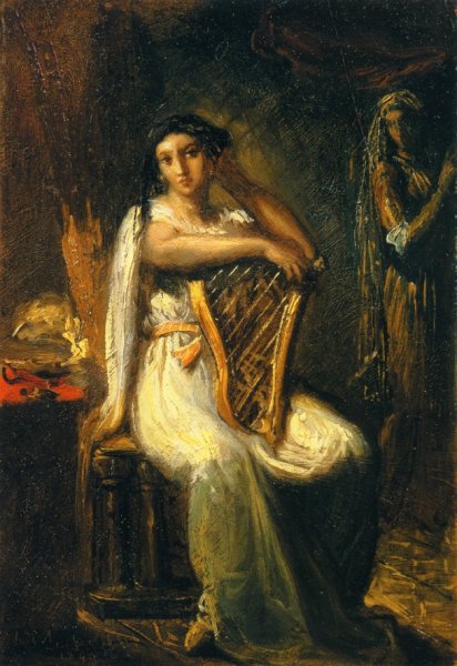 Desdomona by Theodore Chasseriau - Hand-Painted Oil Painting Reproduction