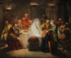 Le spectre de Banquo by Theodore Chasseriau Oil Painting