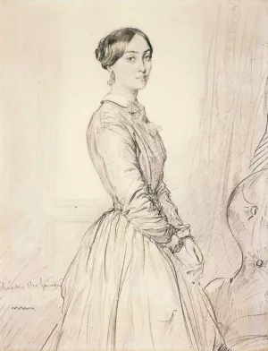 Portrait of Mme Borg de Balsan Oil painting by Theodore Chasseriau