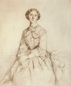 Portrait of Princess Marie Cantacuzene Oil painting by Theodore Chasseriau