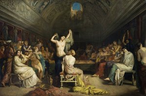 Tepidarium by Theodore Chasseriau Oil Painting