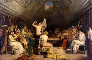 The Tepidarium by Theodore Chasseriau - Oil Painting Reproduction