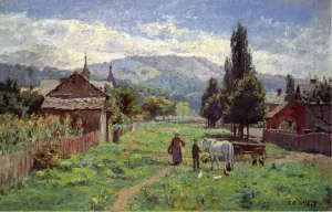 Cumberland Mountains painting by Theodore Clement Steele