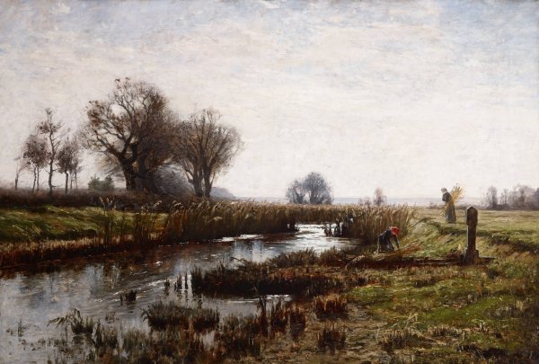 Main Product Photo of Late Afternoon, Dachau Moor  Painting by Theodore Clement Steele
