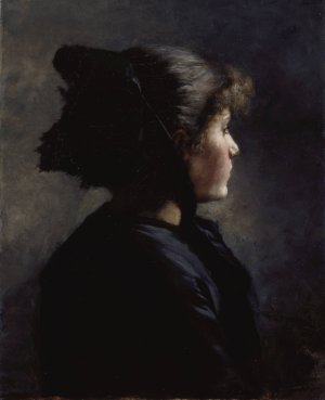 Munich Girl by Theodore Clement Steele Oil Painting