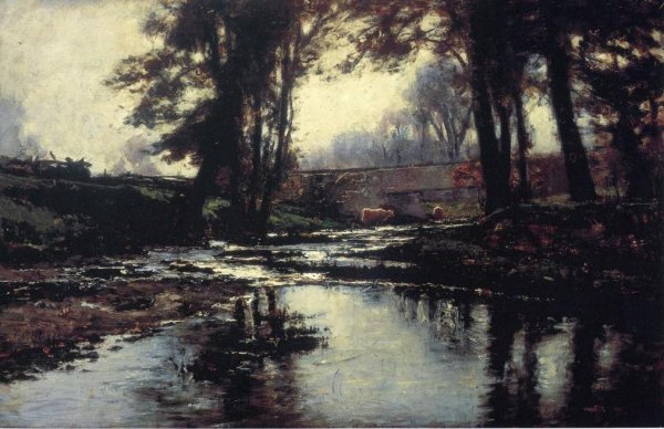 Main Product Photo of Pleasant Run Painting by Theodore Clement Steele